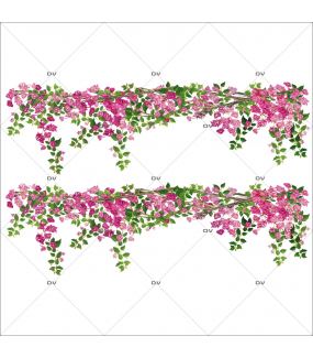 Sticker-frises-de-bougainvillées-provence-fleurs-printemps-été-vitrophanie-décoration-vitrine-estivale-printanière-électrostatique-sans-colle-repositionnable-réutilisable-DECO-VITRES