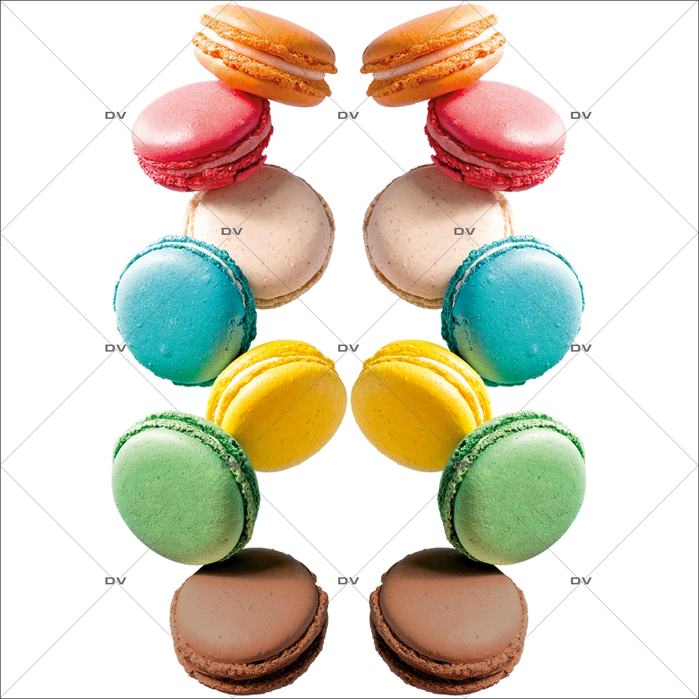 Sticker-frises-de-macarons-vitrophanie-décoration-vitrine-spécial-boulangerie-pâtisserie-salon-de-thé-électrostatique-sans-colle-repositionnable-réutilisable-DECO-VITRES