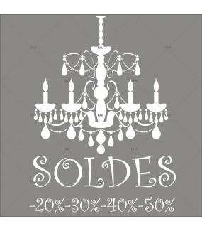 Sticker-soldes-pourcentages-lustre-retro-textes-blancs-vitrophanie-décoration-vitrine-promotionnelle-électrostatique-sans-colle-repositionnable-réutilisable-DECO-VITRES