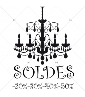 Sticker-soldes-pourcentages-lustre-retro-textes-noirs-vitrophanie-décoration-vitrine-promotionnelle-électrostatique-sans-colle-repositionnable-réutilisable-DECO-VITRES