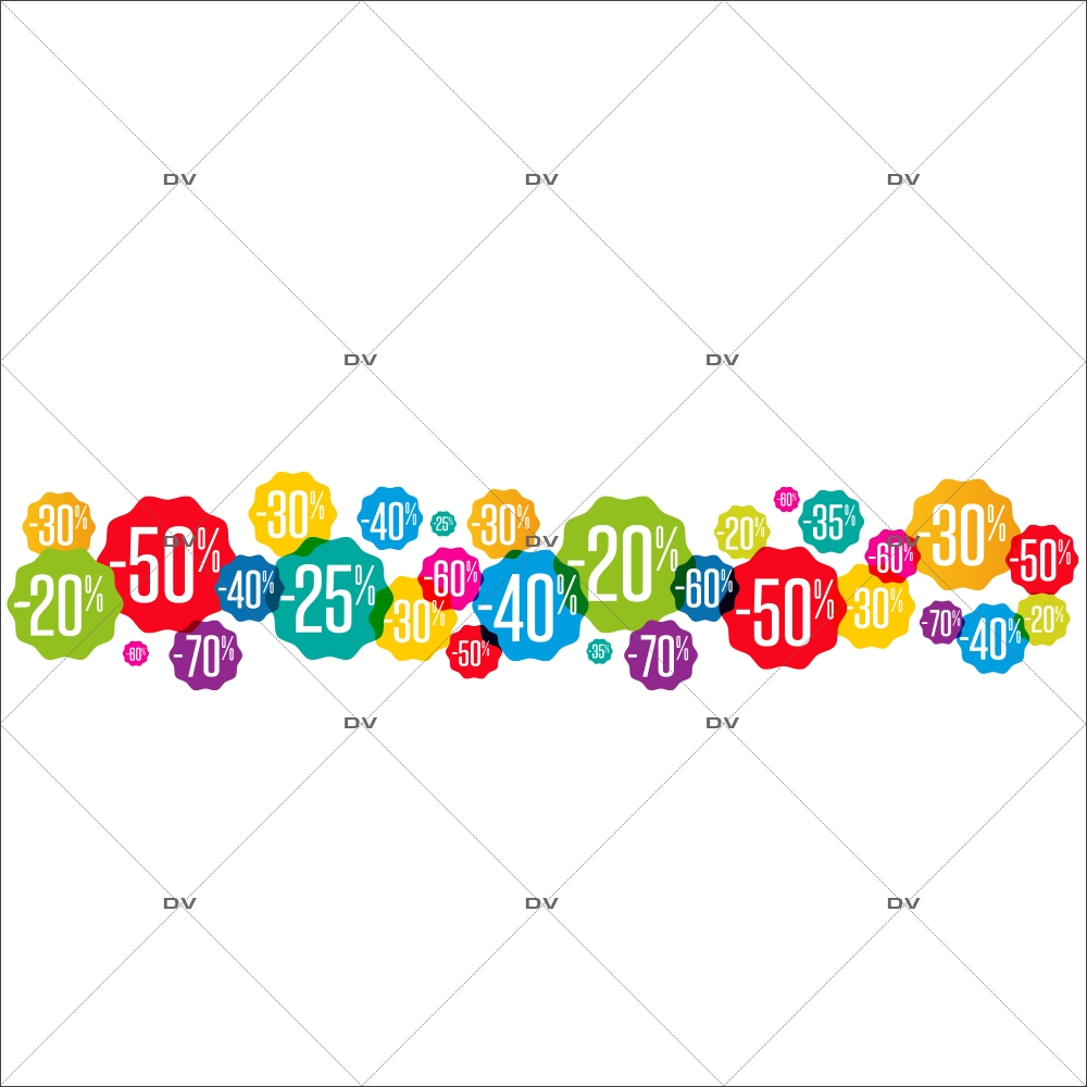 Sticker-frise-étiquettes-soldes-pourcentages-multicolores-vitrophanie-décoration-vitrine-promotionnelle-électrostatique-sans-colle-repositionnable-réutilisable-DECO-VITRES Sticker-frise-étiquettes-soldes-pourcentages-multicolores-vitrophanie-décoration-vitrine-promotionnelle-électrostatique-sans-colle-repositionnable-réutilisable-DECO-VITRES