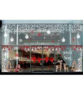 Sticker-angle-suspensions-boules-de-noël-rouge-blanc-vitrophanie-décoration-vitrine-noël-électrostatique-sans-colle-repositionnable-réutilisable-DECO-VITRES