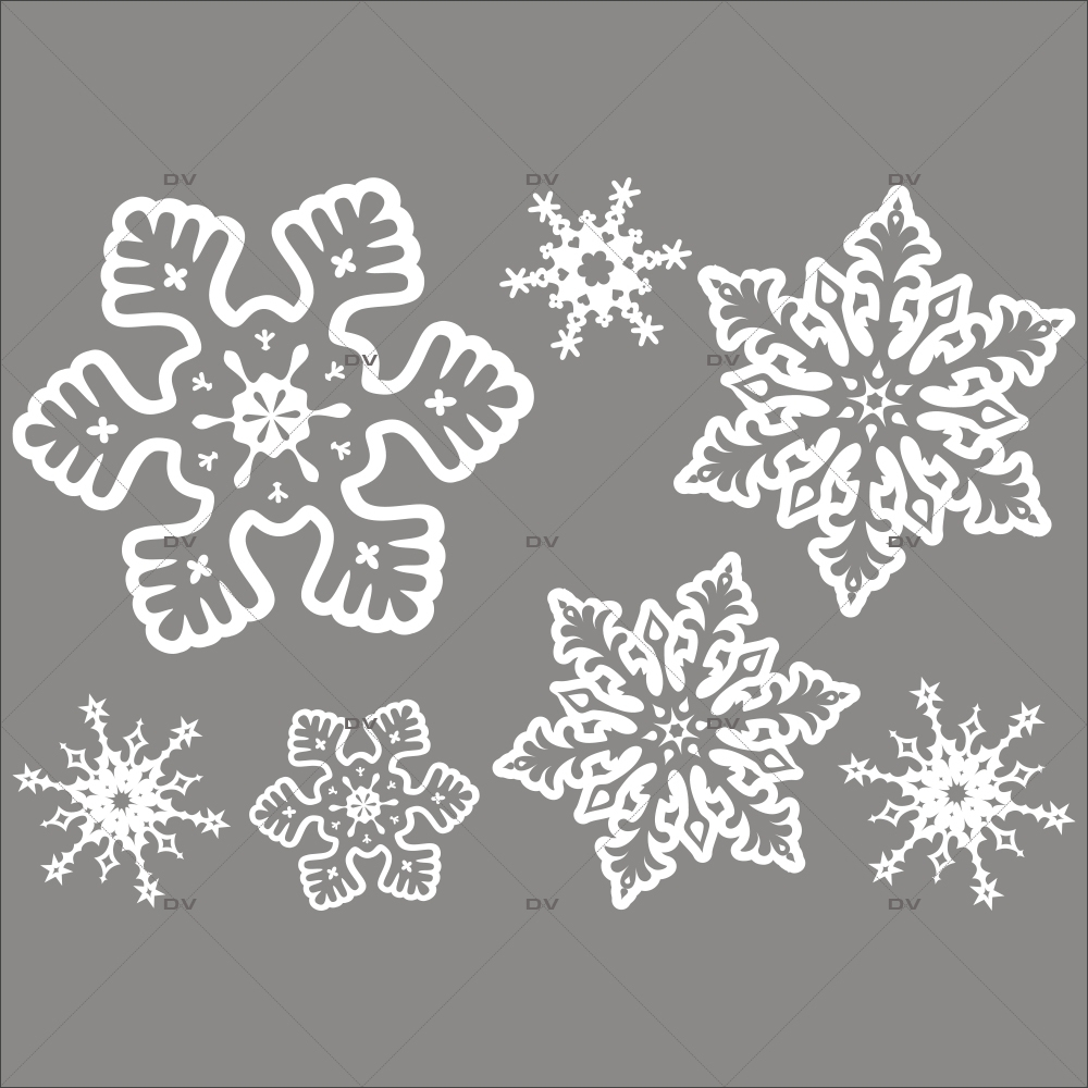 Sticker-cristaux-de-neige-géants-flocons-blancs-vitrophanie-décoration-vitrine-noël-électrostatique-sans-colle-repositionnable-réutilisable-DECO-VITRES