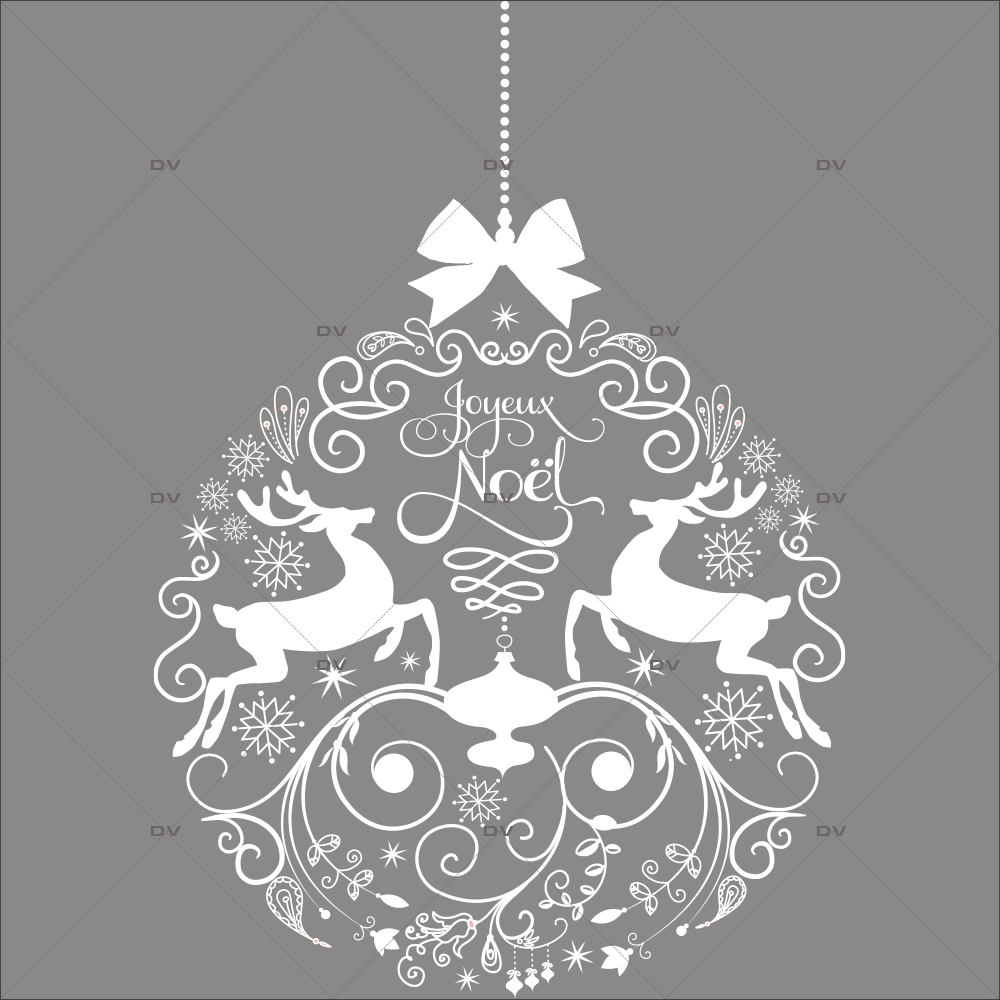 Sticker-boule-géante-de-noël-rennes-cristaux-texte-joyeux-noël-blanc-vitrophanie-décoration-vitrine-noël-électrostatique-sans-colle-repositionnable-réutilisable-DECO-VITRES Sticker-boule-géante-de-noël-rennes-cristaux-texte-joyeux-noël-blanc-vitrophanie-décoration-vitrine-noël-électrostatique-sans-colle-repositionnable-réutilisable-DECO-VITRES