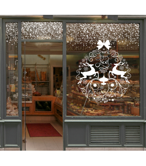 Sticker-boule-géante-de-noël-rennes-cristaux-texte-joyeux-noël-blanc-vitrophanie-décoration-vitrine-noël-électrostatique-sans-colle-repositionnable-réutilisable-DECO-VITRES