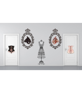 Sticker-cadre-miroir-ambiance-décoration-retro-baroque-adhésif-teinté-dans-la-masse-26-couleurs-au-choix-découpé-mural-ou-vitres-décoration-intérieure-DECO-VITRES