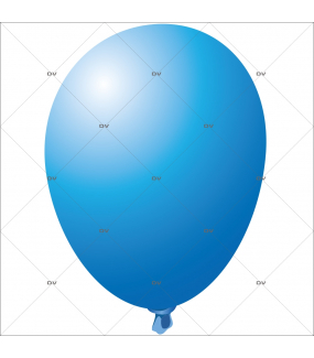 Sticker-ballon-bleu-anniversaire-fête-carnaval-vitrophanie-décoration-vitrine-promotionnelle-électrostatique-sans-colle-repositionnable-réutilisable-DECO-VITRES
