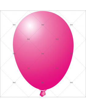 Sticker-ballon-fuchsia-anniversaire-fête-carnaval-vitrophanie-décoration-vitrine-promotionnelle-électrostatique-sans-colle-repositionnable-réutilisable-DECO-VITRES