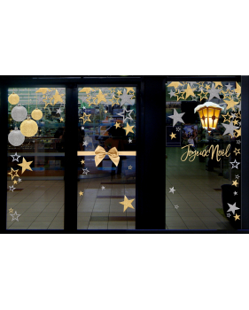 Sticker-angle-suspensions-boules-de-noël-or-argent-vitrophanie-décoration-vitrine-noël-électrostatique-sans-colle-repositionnable-réutilisable-DECO-VITRES