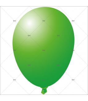 Sticker-ballon-vert-anniversaire-fête-carnaval-vitrophanie-décoration-vitrine-promotionnelle-électrostatique-sans-colle-repositionnable-réutilisable-DECO-VITRES