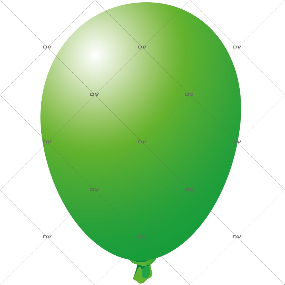 BALV - Sticker ballon vert anis