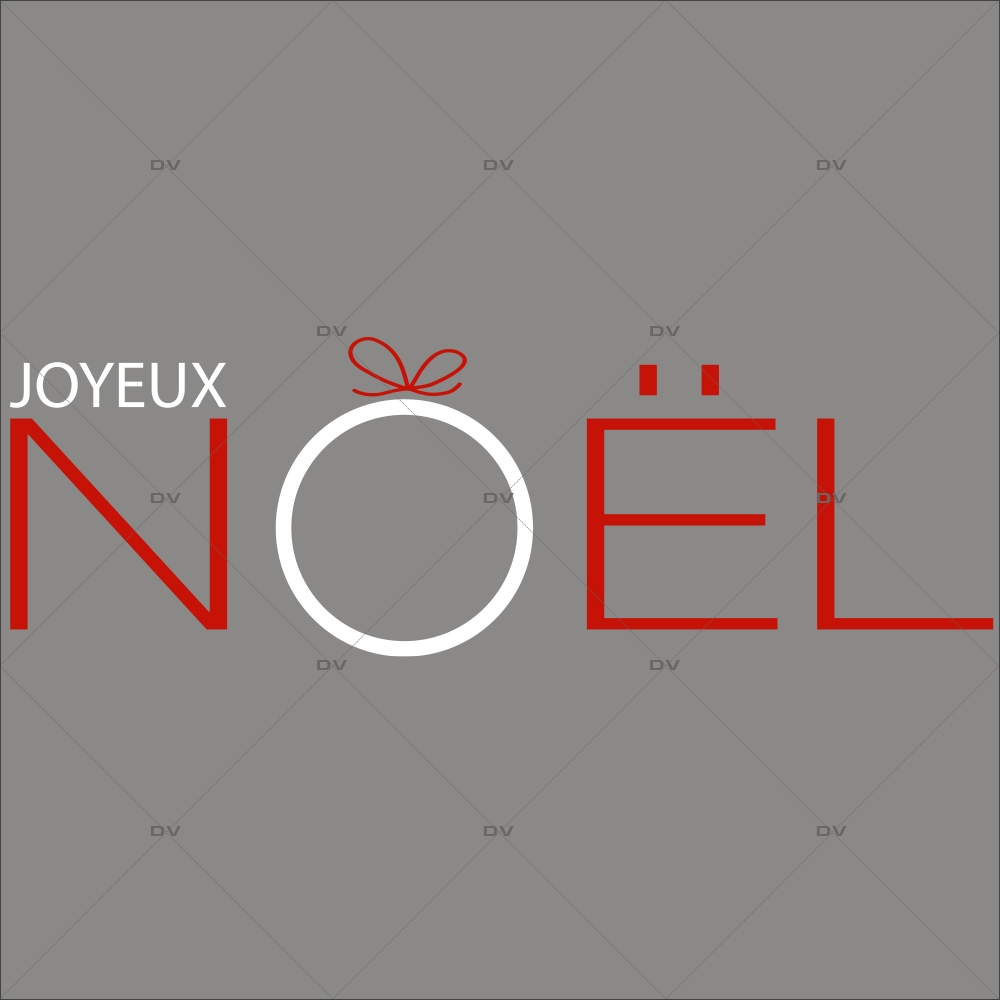 Sticker-texte-joyeux-noël-graphique-moderne-rouge-blanc-vitrophanie-décoration-vitrine-noël-opticien-électrostatique-sans-colle-repositionnable-réutilisable-DECO-VITRES