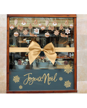 Sticker-frise-gourmandises-gâteaux-de-noël-traditionnels-vitrophanie-décoration-vitrine-noël-boulangerie-pâtisserie-salon-thé-électrostatique-sans-colle-repositionnable-réutilisable-DECO-VITRES