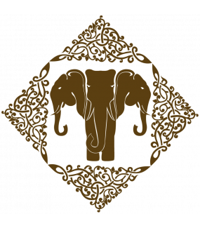 Sticker-éléphants-royaux-thaïlande-asiatique-ambiance-décoration-asie-zen-adhésif-teinté-dans-la-masse-26-couleurs-au-choix-découpé-mural-ou-vitres-décoration-intérieure-DECO-VITRES