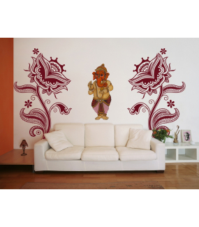 Sticker-fleur-cachemire-Inde-asiatique-ambiance-décoration-asie-zen-adhésif-teinté-dans-la-masse-26-couleurs-au-choix-découpé-mural-ou-vitres-décoration-intérieure-DECO-VITRES