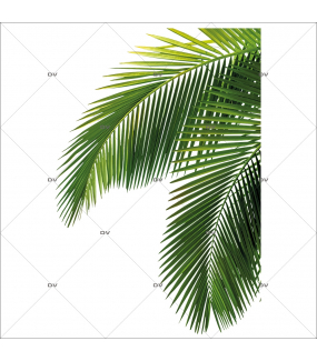 Sticker-angle-feuille-de-palmiers-exotique-mer-vacances-tropical-été-vitrophanie-décoration-vitrine-estivale-électrostatique-sans-colle-repositionnable-réutilisable-DECO-VITRES