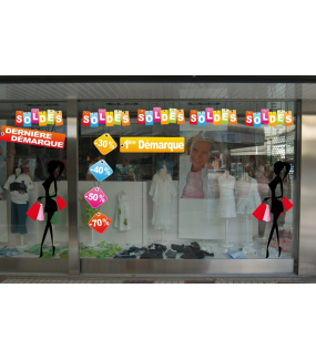 Sticker-frise-étiquettes-pourcentages-soldes-multicolores-vitrophanie-décoration-vitrine-promotionnelle-électrostatique-sans-colle-repositionnable-réutilisable-DECO-VITRES