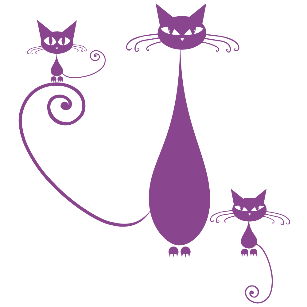 Sticker-3-chats-chambre-bébé-enfant-adhésif-teinté-dans-la-masse-26-couleurs-au-choix-découpé-mural-ou-vitres-décoration-intérieure-DECO-VITRES Sticker-3-chats-chambre-bébé-enfant-adhésif-teinté-dans-la-masse-26-couleurs-au-choix-découpé-mural-ou-vitres-décoration-intérieure-DECO-VITRES