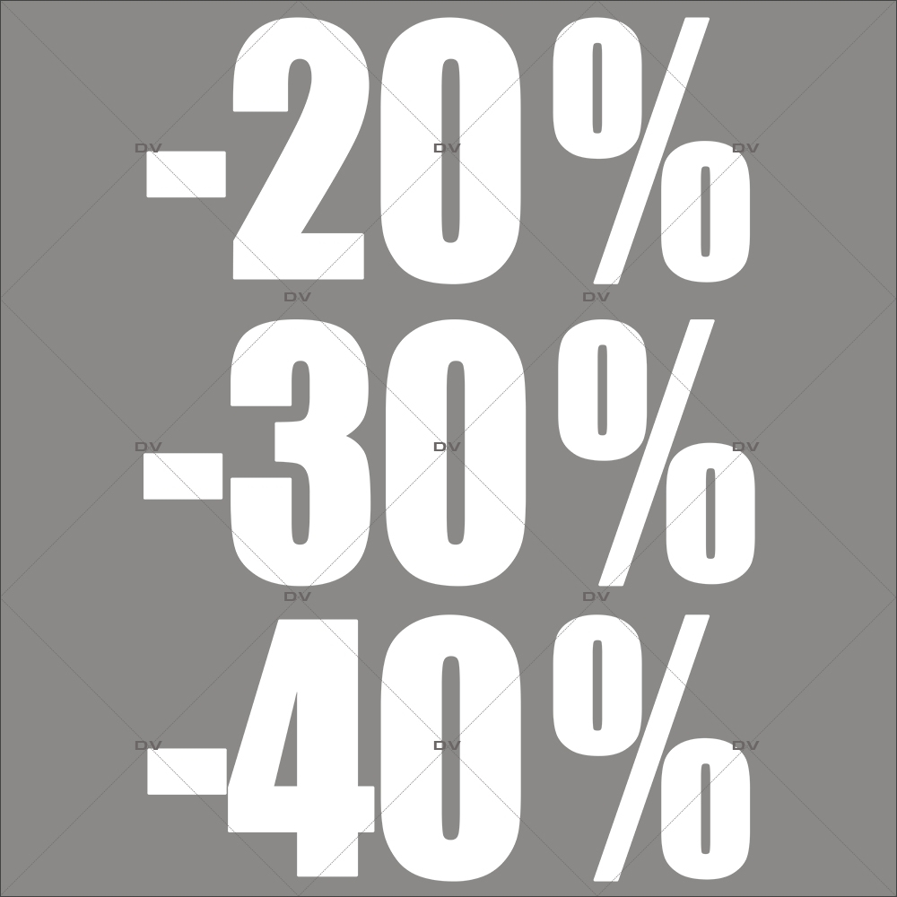 sticker-soldes-pourcentages-20-30-40-blancs-vitrophanie-décoration-vitrine-promotionnelle-électrostatique-sans-colle-repositionnable-réutilisable-DECO-VITRES