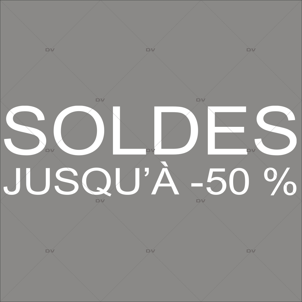 Sticker-soldes-50-%-blanc-vitrophanie-décoration-vitrine-promotionnelle-électrostatique-sans-colle-repositionnable-réutilisable-DECO-VITRES