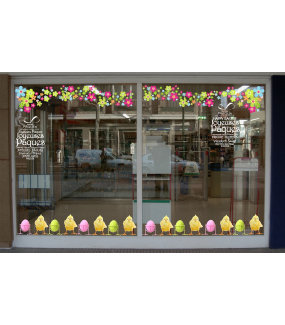 Sticker-oeuf-en-textes-joyeuses-pâques-blanc-multilingue-vitrophanie-décoration-vitrine-pâques-printanière-électrostatique-sans-colle-repositionnable-réutilisable-DECO-VITRES