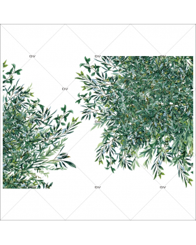 Sticker-angles-branches-rameaux-olivier-provence-arbre-olives-printemps-été-vitrophanie-décoration-vitrine-estivale-printanière-électrostatique-sans-colle-repositionnable-réutilisable-DECO-VITRES