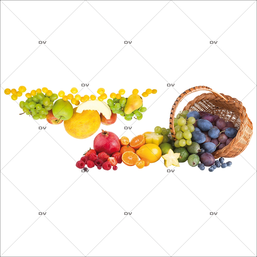 Sticker-panier-primeurs-fruits-vitrophanie-décoration-vitrine-électrostatique-sans-colle-repositionnable-réutilisable-DECO-VITRES