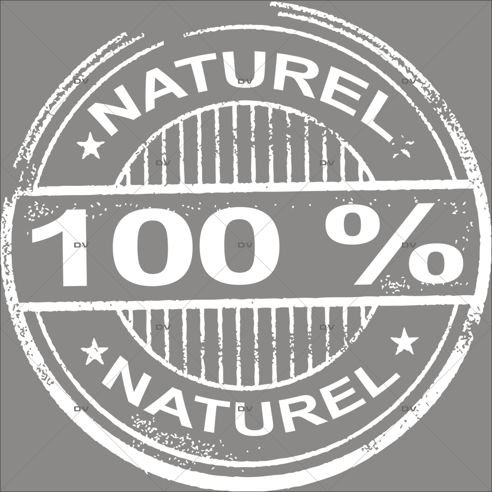 BIO9 - Sticker label 100 % naturel