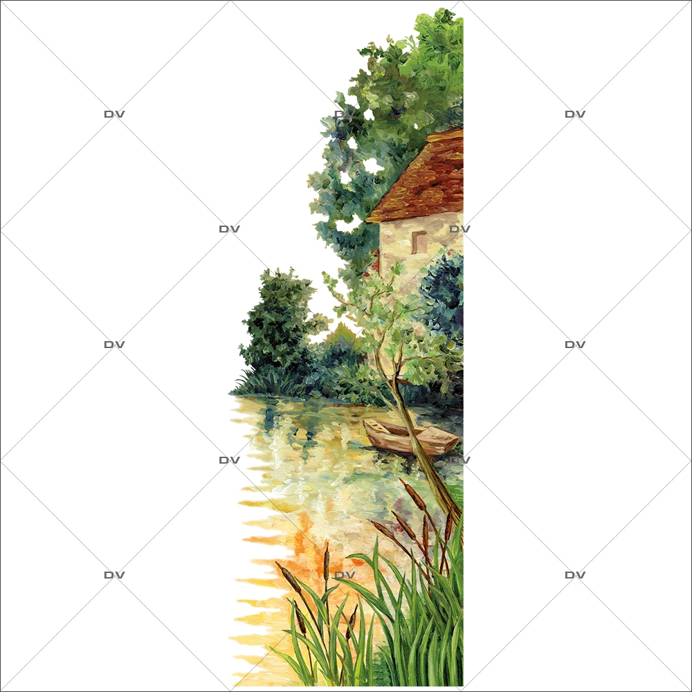 Sticker-décor-campagne-automne-arbres-rivière-barque-vitrophanie-décoration-vitrine-automnale-électrostatique-sans-colle-repositionnable-réutilisable-DECO-VITRES Sticker-décor-campagne-automne-arbres-rivière-barque-vitrophanie-décoration-vitrine-automnale-électrostatique-sans-colle-repositionnable-réutilisable-DECO-VITRES