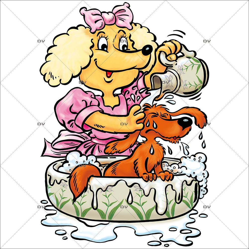 Sticker-chien-bassine-cartoon-toilettage-chien-vitrophanie-décoration-vitrine-toiletteur-électrostatique-sans-colle-repositionnable-réutilisable-DECO-VITRES Sticker-chien-bassine-cartoon-toilettage-chien-vitrophanie-décoration-vitrine-toiletteur-électrostatique-sans-colle-repositionnable-réutilisable-DECO-VITRES