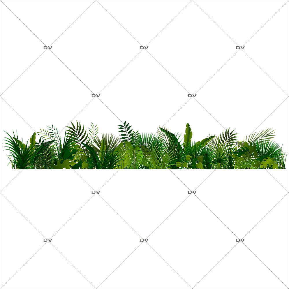 Sticker-frise-de-plantes-et-feuillages-exotiques-paysage-forêt-tropicale-été-vitrophanie-décoration-vitrine-estivale-électrostatique-sans-colle-repositionnable-réutilisable-DECO-VITRES