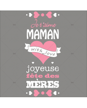 FM13 - Sticker bannière Joyeuse Fête des Mères