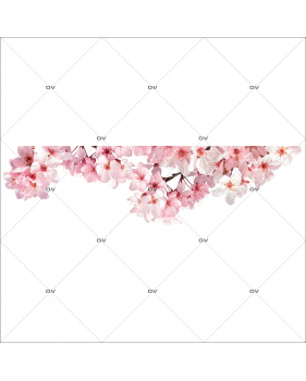 FLEURS36 - Sticker fleurs de cerisiers sakura