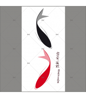 Lé-de-papier-peint-carpes-koï-géantes-ambiance-zen-Asie-décoration-murale-intérieure-DECO-VITRES