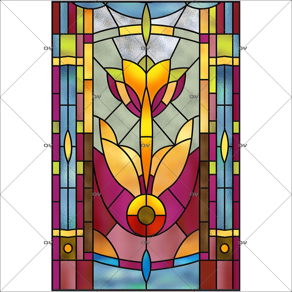 Sticker-vitrail-fleur-art-deco-retro-vintage-électrostatique-sans-colle-ou-adhésif-décoration-fenêtres-DECO-VITRES Sticker-vitrail-fleur-art-deco-retro-vintage-électrostatique-sans-colle-ou-adhésif-décoration-fenêtres-DECO-VITRES