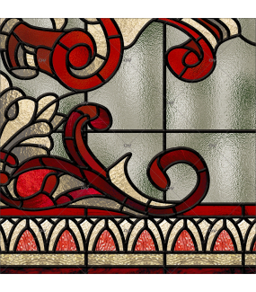 Sticker-vitrail-art-deco-retro-vintage-vitrophanie-électrostatique-sans-colle-ou-adhésif-décoration-fenêtres-vitres-DECO-VITRES