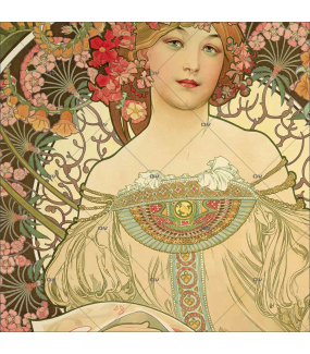 Sticker-vitrail-Mucha-fleurs-art-nouveau-retro-rêverie-vitrophanie-électrostatique-ou-adhésif-décoration-fenêtres-DECO-VITRES