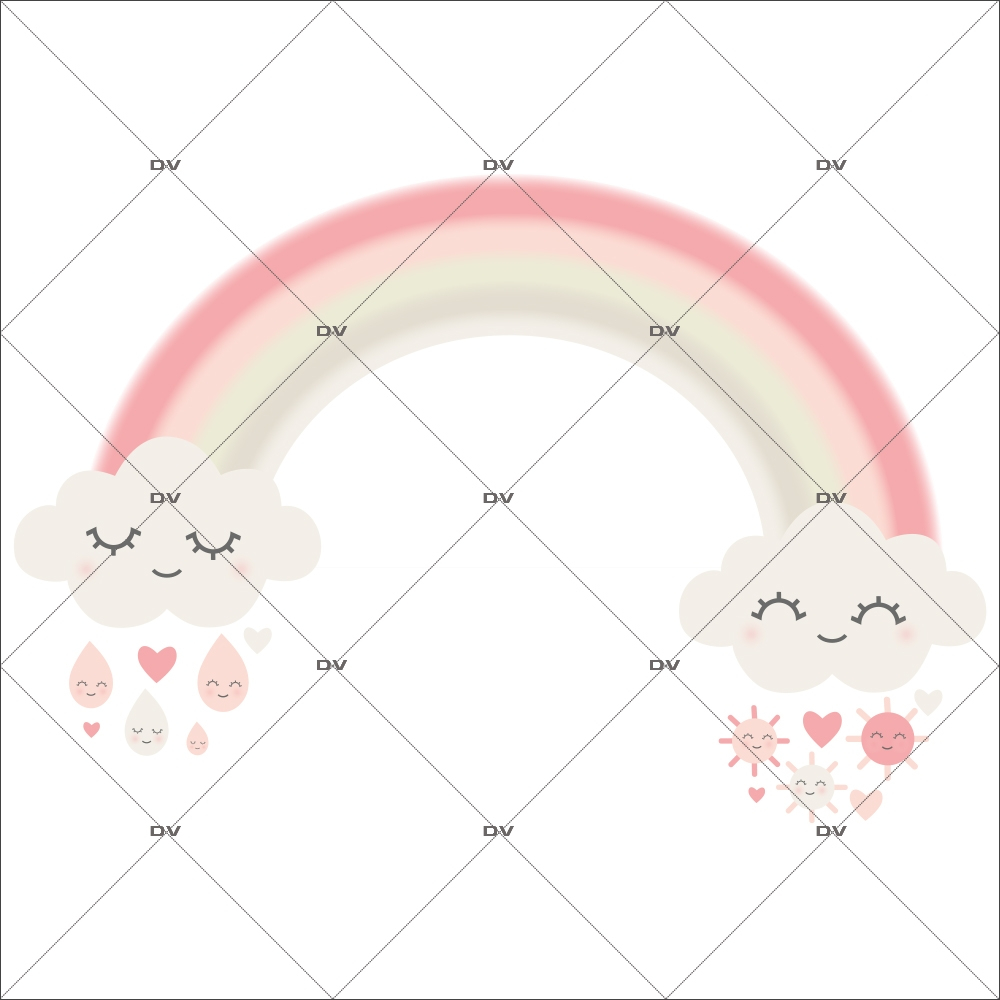 sticker-chambre-bebe-arc-en-ciel-nuages-doux-reves-coeur-gouttes-de-pluie-rose-enfant-fille-tissu-adhesif-enlevable-encres-ecologiques-DECO-VITRES