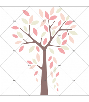 sticker-chambre-bebe-arbre-pluie-de-feuilles-rose-enfant-fille-tissu-adhesif-enlevable-encres-ecologiques-DECO-VITRES