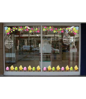 Sticker-angles-de-fleurs-multicolores-printemps-été-vitrophanie-décoration-vitrine-estivale-printanière-électrostatique-sans-colle-repositionnable-réutilisable-DECO-VITRES