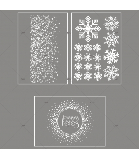 lot-promotionnel-3-stickers-vitrine-noël-étincelant-electrostatique-sans-colle-repositionnable-etoiles-cristaux-flocons-DECO-VITRES-KIT12