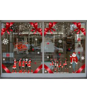 vitrine-sticker-electrostatique-vitrophanie-noel-flocons-cristaux-neige-mannequins-shopping-pere-noel-noeud-ruban-fashion-deco-vitres