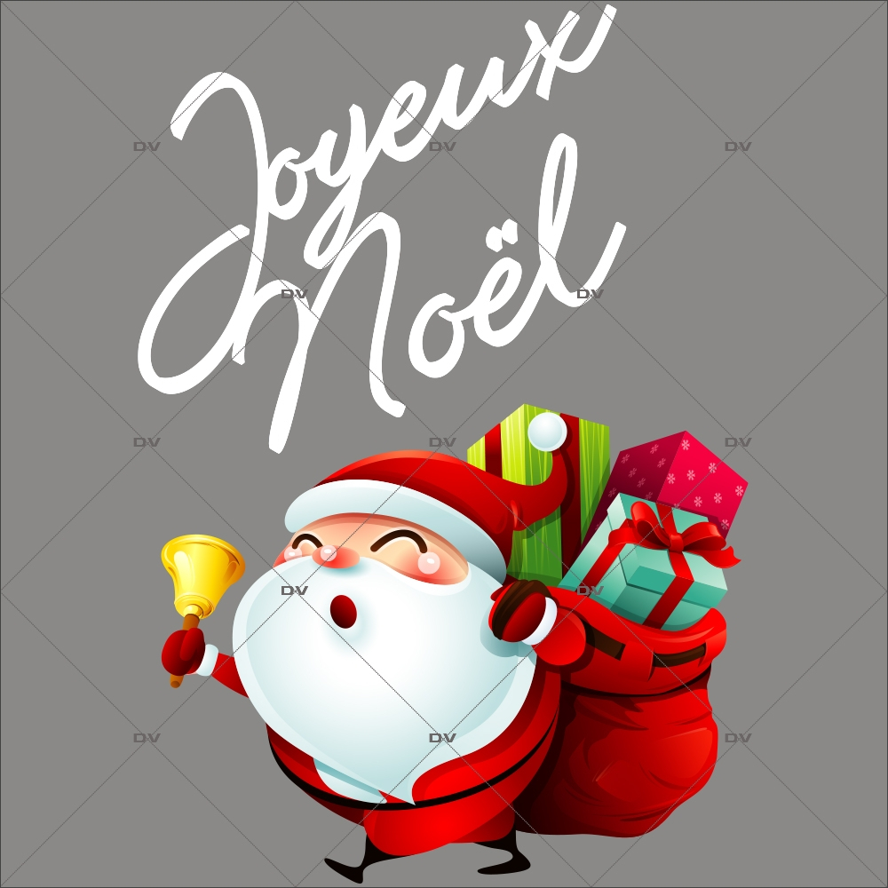 sticker-pere-noel-hotte-cadeaux-clochette-texte-joyeux-noel-vitrine-noel-electrostatique-vitrophanie-sans-colle-DECO-VITRES-LUD8