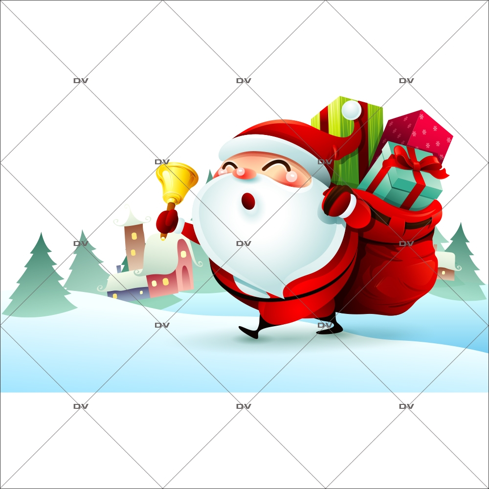 sticker-pere-noel-hotte-cadeaux-clochette-paysage-de-neige-vitrine-noel-electrostatique-vitrophanie-sans-colle-DECO-VITRES-LUD6