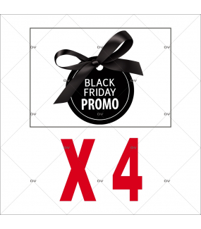 Lot-promotionnel-de-4-stickers-etiquettes-rondes-Black-Friday -vitrophanies-electrostatiques-DECO-VITRES-PACK20