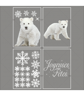 lot-promotionnel-4-stickers-vitrine-noel-polaire-oursons-cristaux-joyeuses-fêtes-electrostatique-sans-colle-repositionnable-DECO-VITRES-KIT62