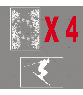 lot-promotionnel-5-stickers-vitrine-noel-sports-d-hiver-skieur-frises-de-cristaux-couronne-joyeuses-fetes-electrostatique-sans-colle-repositionnable-DECO-VITRES-KIT303
