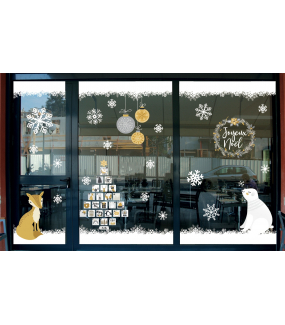 vitrine-noel-espiegle-decoration-renard-sapin-calendrier-avent-cristaux-ours-polaire-boules-couronne-vitrophanies-noel-electrostatique-sans-colle-stickers-DECO-VITRES