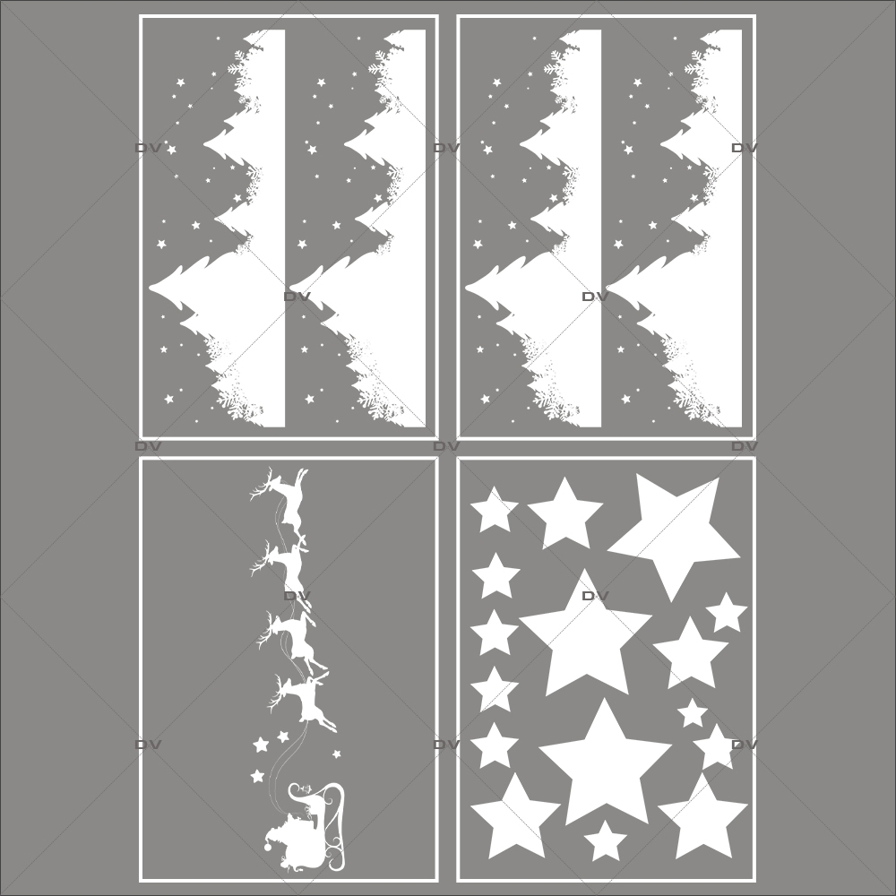 Lot-promotionnel-4-stickers-vitrine-noel-etoile-traineau-rennes-du-pere-noel-frises-neige-sapins-etoiles-electrostatique-sans-colle-repositionnable-DECO-VITRES-KIT81 Lot-promotionnel-4-stickers-vitrine-noel-etoile-traineau-rennes-du-pere-noel-frises-neige-sapins-etoiles-electrostatique-sans-colle-repositionnable-DECO-VITRES-KIT81