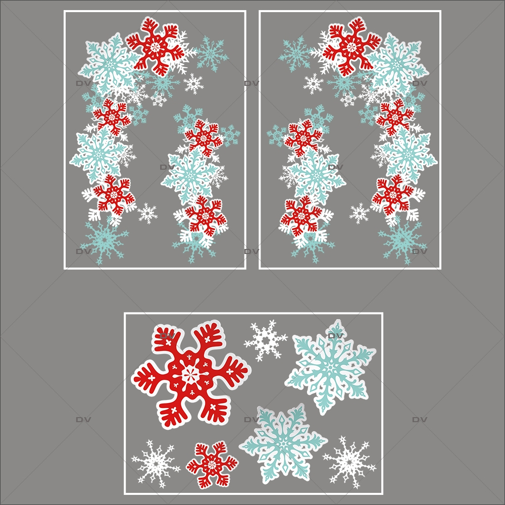 lot-promotionnel-3-stickers-vitrine-noel-scandinave-angles-et-frises-de-cristaux-rouges-bleus-et-blancs-encadrement-de-vitrine-electrostatique-sans-colle-repositionnable-DECO-VITRES-KIT22